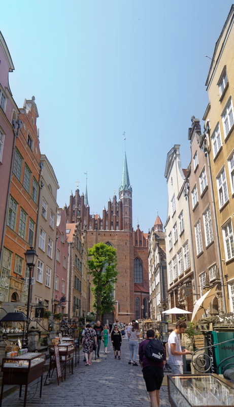 View of Mariacka Street in the Old Town of Gdańsk, Poland